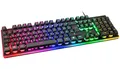 DELTACO GAMING PC Gamer Tastatur, Keyboard mit RGB Tasten und Qwertz Layout deutsch, beleuchtet, schwarz