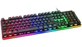 DELTACO GAMING PC Gamer Keyboard - RGB Illuminated Anti-Ghosting USB Wired Black