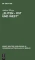 Andrei Plesu "Eliten - Ost und West" (Gebundene Ausgabe) (US IMPORT)