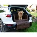 CopcoPet Tier-Autobett Travel Bed Hunde Reisebett braun 110 x 90 cm
