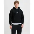Jack & Jones Kapuzensweatshirt JJESOHO SWEAT HOOD NOOS Baumwollmischung, relaxed fit schwarz XL (54/56)