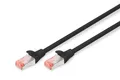 Digitus Patch-Kabel RJ-45 (M) zu RJ-45 (M) 7m Kupfer S/FTP Cat 6 schwarz (DK-1644-070/BL)