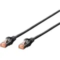 Digitus DK-1644-070/BL RJ45 Netzwerkkabel, Patchkabel CAT 6 S/FTP 7.00 m Schwarz Halogenfrei, verdrillte Paare, mit Rastnasenschutz, Flammwidrig