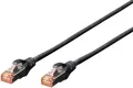 Digitus DK-1644-070/BL RJ45 Netzwerkkabel, Patchkabel CAT 6 S/FTP 7.00 m Schwarz Halogenfrei, verdrillte Paare, mit Rastnasenschutz, Flammwidrig