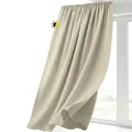 BEAUTEX Verdunkelungsgardine mit Kräuselband U-Band, Blackout Vorhang Blickdicht abdunkelnd, Größe und Farbe wählbar (Breite: 140 cm, Höhe: 145 cm, Creme)