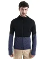icebreaker Herren Hoodie Merino Blend 200 Realfleece™ Descender Hoodie Black/Graphite - XL