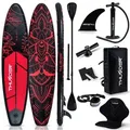 THUNDER Moth Stand Up Paddle Board 320x75x15 cm Rot Shwarz bis 150 kg - Rot/Schwarz