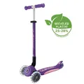 GLOBBER PRIMO FOLDABLE PLUS LIGHTS lila-