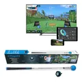 PHIGOLF Phigolf2 Golf Simulator with Swing Stick for Indoor & Outdoor Use, Golf Swing Trainer with Upgraded Motion Sensor&3D Swing Analysis, Compatible WGT/E6 Connect APP, Works with Smartdevices