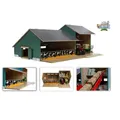 Van Manen Kids Globe Farming Kuh Stall mit Werkstatt 1:32 Holz ohne Tiere 610200