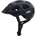 ABUS Stadthelm Youn-I ACE - mit integriertem LED-Rücklicht - Fahrradhelm für den Alltag - für Damen und Herren - Dunkelblau, Größe M (52-57 cm) - Dunkelblau