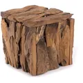 Design Delights Hocker, Braun, Holz, 30x30x30 cm, Wohnzimmer, Hocker, Sitzhocker