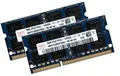 Hynix 16GB Dual Channel Kit 2 x 8 GB 204 pin DDR3-1600 SO-DIMM (1600Mhz, PC3-12800, CL11, 1.35V, für Apple und Notebook)
