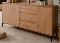 Sideboard Kommode Eiche Artisan Anrichte Wohnzimmer Schrank 179 x 87 cm Bastia
