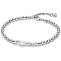 Pandora Silberarmband Kugelarmband aus Sterlingsilber mit Perle von PANDORA Timeless silberfarben 16 cm