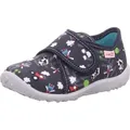 Superfit Kinder-Hausschuh SPOTTY Dunkel-Blau-Grau-Mehrfarbig, Farbe:blau, EU Größe:21 - Blau - 21