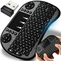 Mini Wireless Tastatur mit Touchpad kompatibel mit PC Xbox PS TV Android Retoo