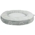Trixie Hundebett Jimmy Soft rund hellgrau