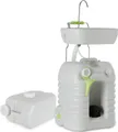 Stagecaptain Waschbecken PSW-45 Quixie Portables Waschbecken Deluxe Set (mit 45 Liter Wassertank, 2-St., inkl. Spender für Flüssigseife/Desinfektionsmittel), mit mechanischer Wasserpumpe und Abwasser-Auffangbehälter