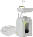 Mobiles Premium Outdoor-Waschbecken mit 45 l Tank im Set mit Abwasser-Kanister