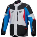 Alpinestars Honda ST-1, Textiljacke wasserdicht - Hellgrau/Schwarz/Blau/Rot - S