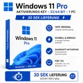 Windows 11 Pro Aktivierungs Key – 32/64 Bit – 30 Sek Lieferung – 1 PC