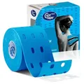 CureTape Punch, Kinesiologie Tape, Sporttape, 5 m x 5 cm, wasserfest, blau