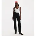 Levi's für Damen. 34964-0023 Wedgie Straight Jeans schwarz (26/26), Lässig, Baumwolle, Denim