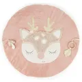 Bieco Krabbeldecke Reh | Babydecke Reh Ella | Baby Krabbeldecke rund gepolstert für Spielbogen Baby | Krabbeldecke für Baby Krabbeldecke gepolstert für Spielebogen Babies Holz Babydecke Boden
