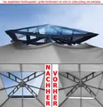 Kamindach TRANSPARENT PE durchsichtig Pavillon Dach Ersatzdach wasserdicht NEU