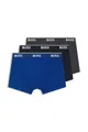 BOSS Hugo Herren Trunk 3p Co/EL Boxershorts, Open Blue 487, L