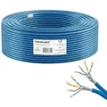 PremiumX 30m CAT 8 Verlegekabel | 40Gbit 2000MHz | S/FTP PIMF AWG22 Reinkupfer | Eca LSZH FRNC Halogenfrei | Profi LAN Netzwerk Datenkabel Duplex