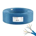 Premium X 30m CAT 8 Verlegekabel | 40Gbit 2000MHz | S/FTP PIMF AWG22 Reinkupfer | Eca LSZH FRNC Halogenfrei | Profi LAN Netzwerk Datenkabel Duplex