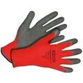 KIXX Gartenhandschuhe Handschuhe für die Gartenarbeit, Rot/Grau grau|rot 9