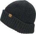 Sealskinz Bacton Waterproof Roll Cuff Beanie black - Größe XXL