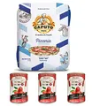 Testpaket Mehl Caputo Pizzeria Kg. 5 + Italian Gourmet Pelati 100% italienische geschälte Tomaten dosen 3 x 400g