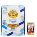 Italian Gourmet Bundle – Pizzeria Weizenmehl Typ 00 5 kg für Pizza & traditionelle Teige, fein vermahlenes Profi-Mehl für elastischen Pizzateig & knusprigen Rand + Italian Gourmet Polpa