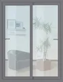 Schiebetür Kunststoff anthrazit 1800x2000 mm