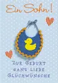 Perleberg Grußkarten Geburt – Baby – Freudiges Ereignis - Glückwunschkarte im Format