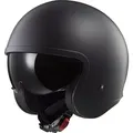 LS2 OF599 Spitfire II Solid Jethelm, schwarz matt, M (57/58) - Schwarz