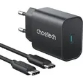 ChoeTech Schnellladegerät 25W für Samsung USB-C 1m Kabel