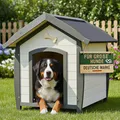 zooprinz wetterfeste Hundehütte Bella - aus massivem Holz - perfekt für draußen - mit umweltfreundlicher Farbe gestrichen in modernen Farben - 3 Größen zur Wahl