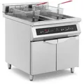 Induktionsfritteuse Doppelfritteuse Gastro-Fritteuse 60 l 20000 W LED + Timer