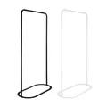 Natural Goods Berlin Kleiderständer OVAL - Kleiderstange Schwarz 160 cm x 80 cm - Stehender Metall Kleiderständer Schlafzimmer - Standgarderobe Herrendiener Schlafzimmer Stummer Diener Modern