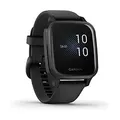 Garmin Venu Sq Music 40 mm schwarz am Silikonarmband schwarz [Wi-Fi]