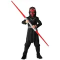 Rubie ́s Kostüm Star Wars Darth Maul, Original lizenziertes Kostüm aus dem Star Wars Universum schwarz 104