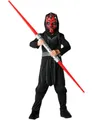Jungen Darth Maul Kostüm + Maske Kinder Lizenziert Star Wars Kostüm Outfit