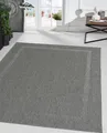 Teppich THE CARPET "Mistra", grau (anthrazit), B:80cm H:1mm L:150cm