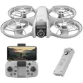 Rollei Fly Mini Drohne mit 720P Kamera RC Drone Quadrocopter mit Headless Modus 360° Drehung Steuerung per Fernbedienung und APP Unter 250 g für Einsteiger und Hobbyanwender Drohne-Drone-Quadrocopter