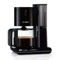 BOSCH Filterkaffeemaschine Styline TKA8013, 1,25l Kaffeekanne, Papierfilter 1x4 schwarz